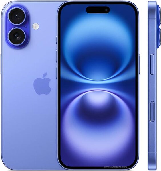 apple iphone 16 front and back view
